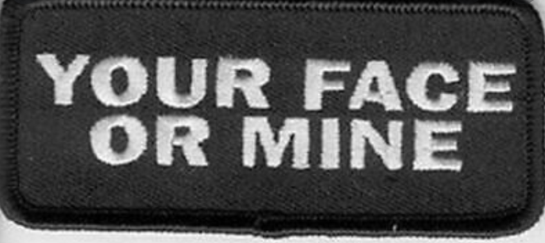 Your Face Or Mine Patch